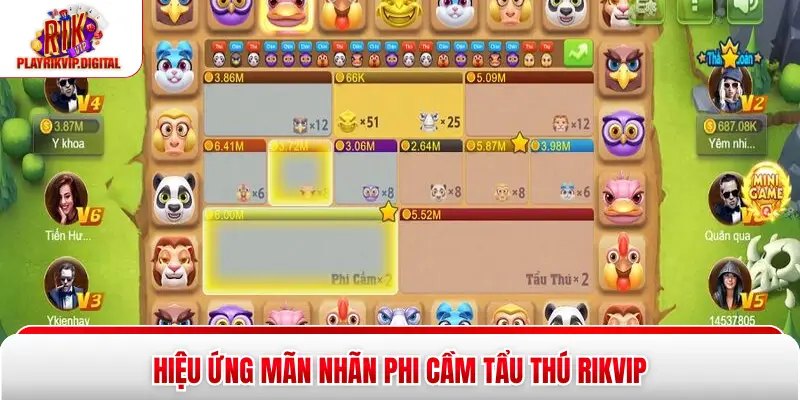 Phi Cầm Tẩu Thú Rikvip - 3 Điểm Nổi Bật Thu Hút Người Chơi Hiệu ứng mãn nhãn Phi cầm tẩu thú Rikvip