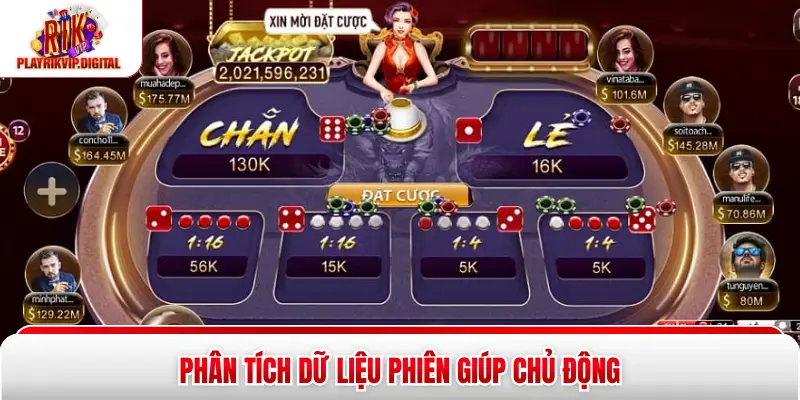 Xóc Đĩa Rikvip Phân tích dữ liệu phiên giúp chủ động